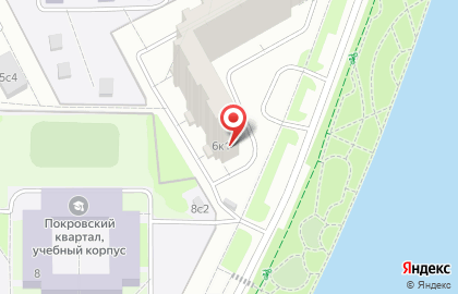 Участковый пункт полиции район Нагатинский Затон на Коломенской набережной на карте