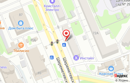 Супермаркет Торговая Лига в Советском районе на карте