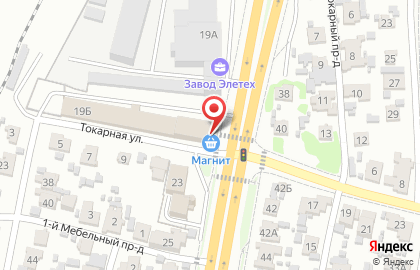 Супермаркет Магнит в Первомайском районе на карте