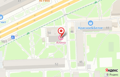 Салон красоты Алина на Рижском проспекте на карте
