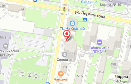 Автостоянка на Красной, 53 к1 на карте