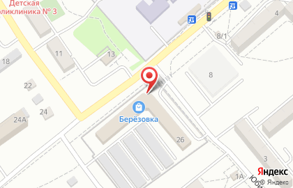 Берёзовка в Хабаровске на карте