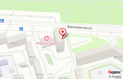 ЗооДруг на улице Воронежская на карте
