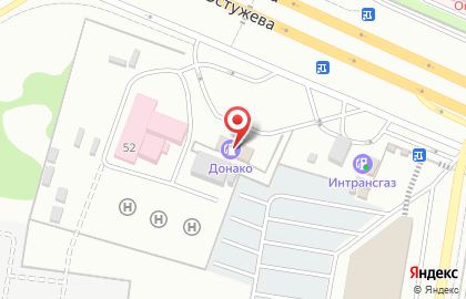 Автомойка Донако на улице Остужева на карте