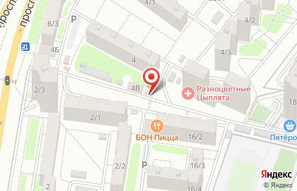 Киоск овощей и фруктов в Ростове-на-Дону на карте