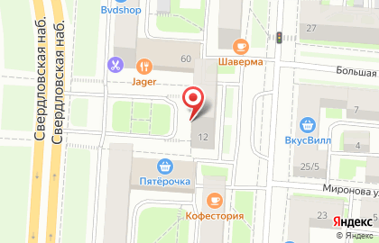 ООО Юниаструм Банк на Большеохтинском проспекте на карте