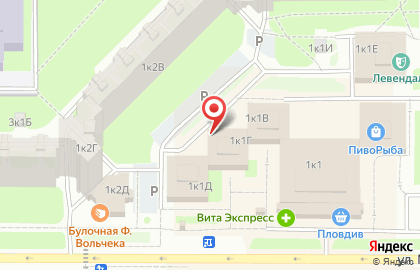 Продовольственный магазин Контакт на улице Маршала Казакова на карте