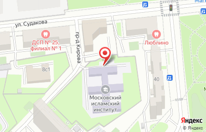МИУ, Московский исламский университет на карте
