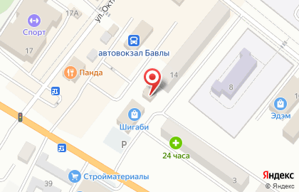 Автостоянка в Казани на карте