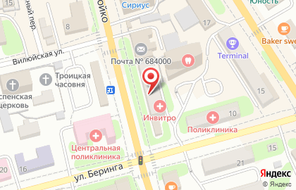 Медицинская компания Инвитро в Петропавловске-Камчатском на карте