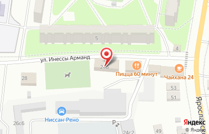 Автосервис Ниссан-Рено на Базарной улице на карте
