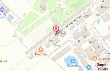 Банкомат Банк Петрокоммерц на Черноморской улице в Анапе на карте