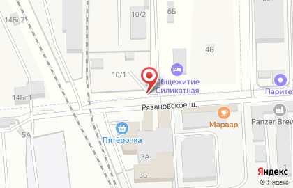 МегаФон, Московская область на Рязановском шоссе на карте