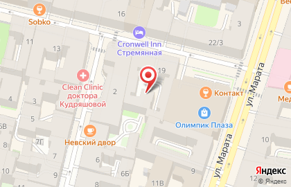 Perfect Organics на площади Восстания на карте