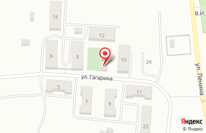 Продуктовый магазин Шанс на улице Гагарина на карте