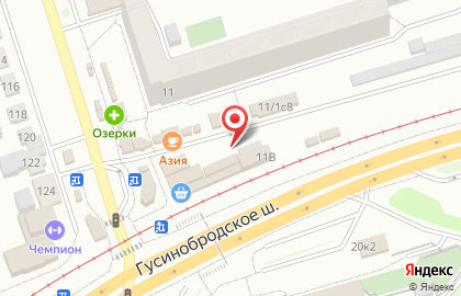 Магазин разливного пива BeerMarket на Гусинобродском шоссе на карте