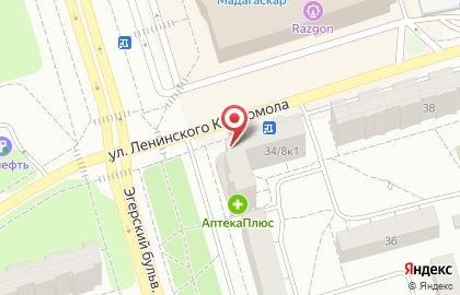 Парикмахерская АллА на улице Ленинского Комсомола на карте