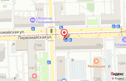 Супермаркет Пятёрочка на метро Первомайская на карте