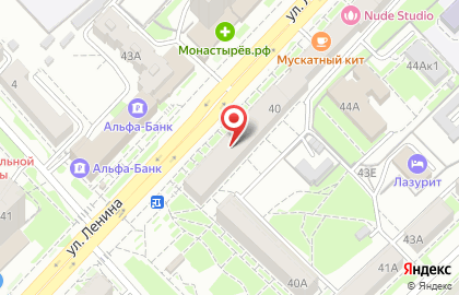 Золотая Антилопа на улице Ленина на карте
