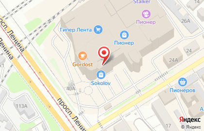 Оператор связи МТС на проспекте Ленина, 102в на карте