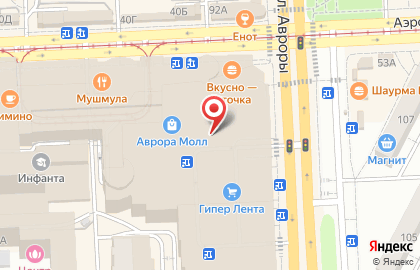 Салон связи Евросеть на Аэродромной улице на карте