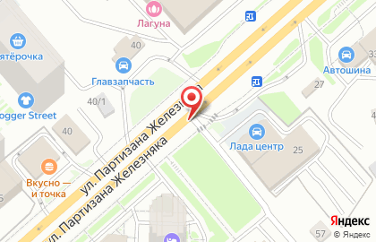 Рекламные щиты (6*3), Советский район, Ориентир-М на улице Партизана Железняка на карте