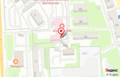 Детский плавательный центр AquaBABY в Курчатовском районе на карте