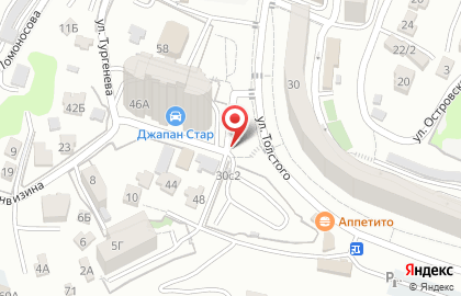 Автостоянка во Владивостоке на карте