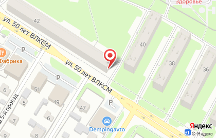 Магазин Табачок на улице 50 лет ВЛКСМ на карте