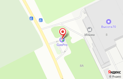 Сеть АГЗС GasPro в Томске на карте