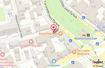 Салон Эстет-Оптик на Гоголевском бульваре на карте
