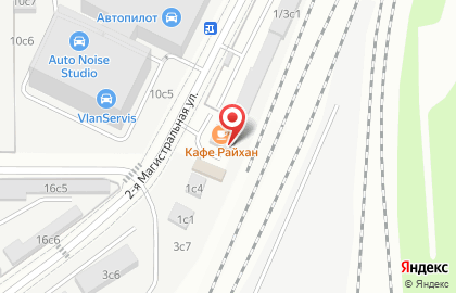 Автокомплекс на 2-й Магистральной улице на карте