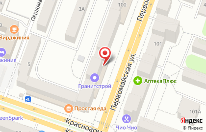 Барс, ООО на Первомайской улице на карте