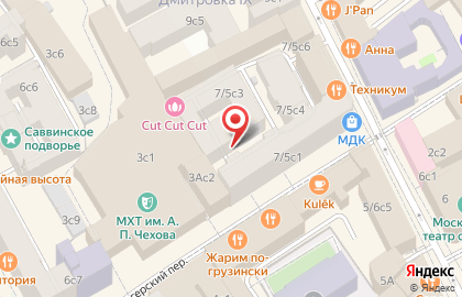 Архитектурное бюро I cube в Тверском районе на карте