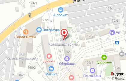 Комсомольский, ООО ЕкатеринодарИнвест-Строй на карте