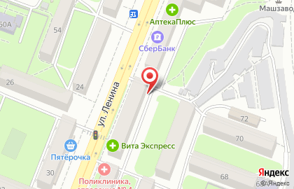 Салон красоты Реноме на улице Ленина на карте