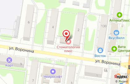 Магазин пива Пиволей на улице Воронина на карте