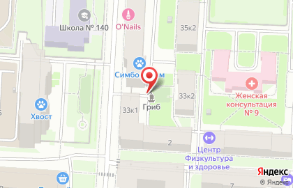 Магазин овощей и фруктов на Большеохтинском проспекте, 33 к1 на карте
