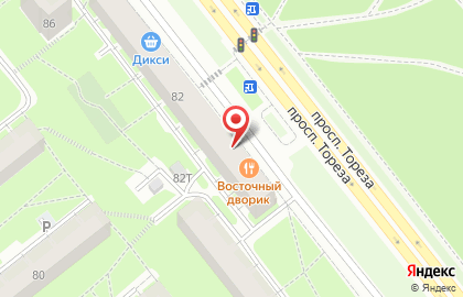 Магазин цветов на проспекте Тореза, 82 на карте
