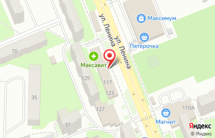 Магазин хлебобулочных изделий Муромский пекарь на улице Ленина на карте