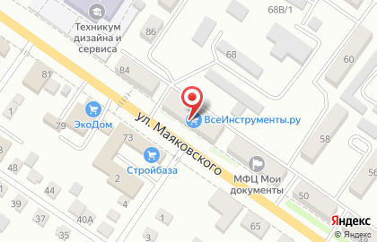 Фирменный магазин Санполимер на улице Маяковского на карте