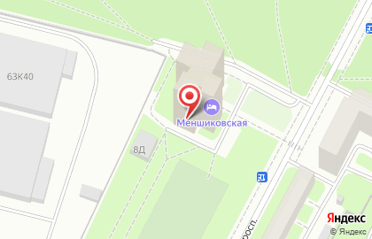Гостиница Меншиковская на карте