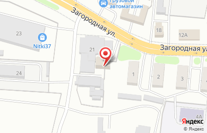 Продуктовый магазин Березка на Загородной улице на карте
