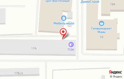 Торговая компания ЭТМ на Восточном шоссе на карте