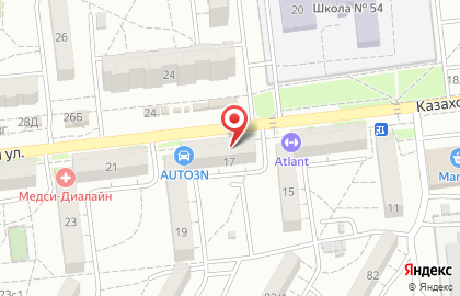 Салон-парикмахерская Полина на Казахской улице на карте