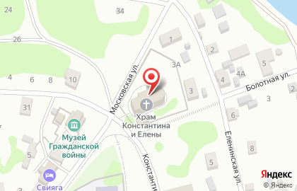 Храм в честь святых равноапостольных царя Константина и матери его Елены на карте
