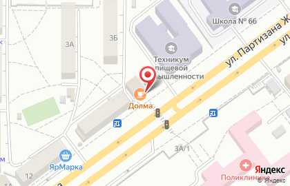 Мини-кофейня Fresh-Coffee на улице Партизана Железняка на карте