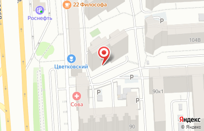 Нотариус Ячевский Р.В. на Московском проспекте на карте