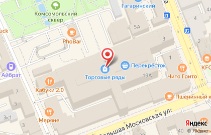 Оператор связи МегаФон на Большой Московской улице на карте