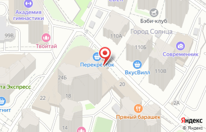 Банкомат СберБанк на метро Российская на карте